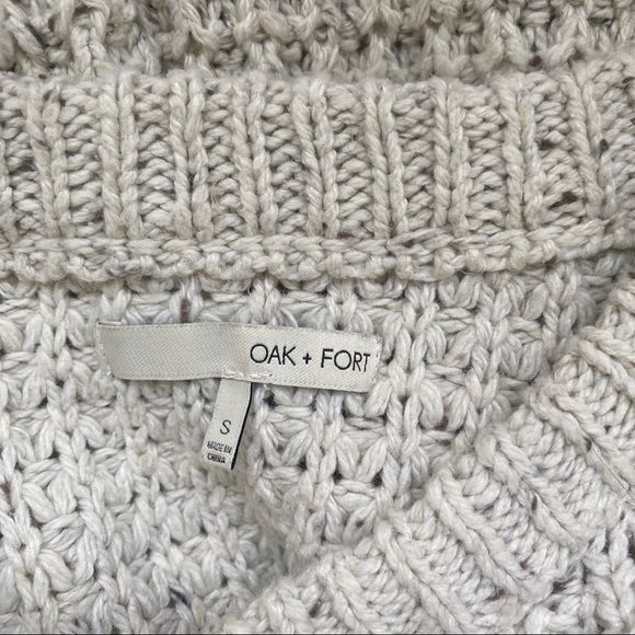 Oak + Fort Chunky Heavy Knit Sweater Sz Small - Picture 6 of 6